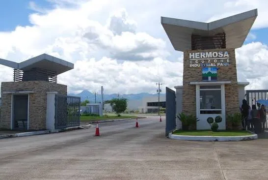 Entrance gate of the Hermosa Ecozone Industrial Park